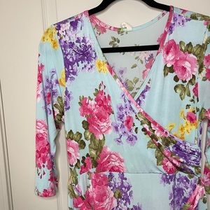 Pink Blush Maternity Nursing Dress L